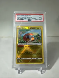 Radiant Charjabug Pokemon Prize Pack Series 3 Promo Pokemon Card PSA 9 Label Er - Image 1