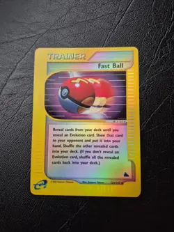 Pokemon Tcg E series Fast Ball Skyridge Reverse Holo Card Near mint/ LP 124/144 - Image 1
