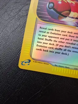 Pokemon Tcg E series Fast Ball Skyridge Reverse Holo Card Near mint/ LP 124/144 - Image 5