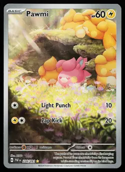Pawmi 226/091 Holo Illustration Rare Paldean Fates Pokemon Card - Image 1