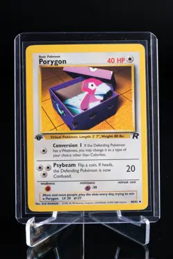 Porygon 48/82 1st Edition Team Rocket WOTC Pokemon Card NM-M - Image 1