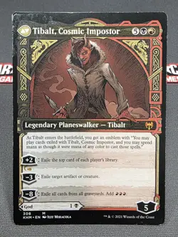 MTG Valki, God of Lies- DAMAGED -Kaldheim Magic the Gathering Card #308 - Image 2