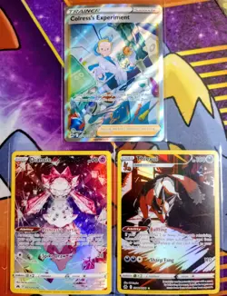 Pokemon TCG: 9 Card Binder Lot Crown Zenith Galarian Gallery Textured Energy IR - Image 4