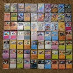 Lot of 70 Pokemon Cards Foil Holo Sword Shield Scarlet Violet eras EX Vmax - Image 1