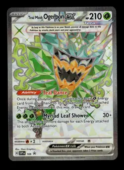 Teal Mask Ogerpon ex Ultra Rare SV: Scarlet & Violet Promo Cards 166 - NM - Image 1