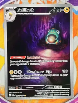 🔥Pokemon Card TCG - Bellibolt 201/197 Illustration Rare Obsidian Flames NM👍📈 - Image 1