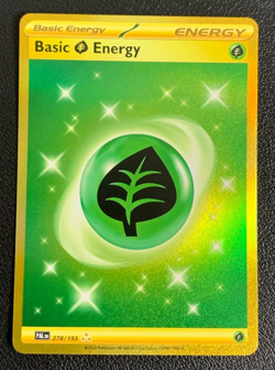 Basic Grass Energy 278/193 Paldea Evolved Gold Secret Rare Pokemon TCG Card NM - Image 1