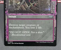 MTG Withering Torment- DAMAGED -Duskmourn: House of Horror Magic Card #313 - Image 4