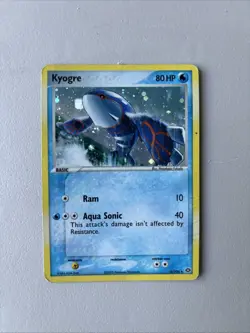 Pokemon TCG Kyogre Emerald Rare Holo Card 6/106 MP - Image 1