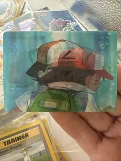 Pokemon Ash Ketchum Pioneer Viz Video Promo Card Lenticular PIKA-0020D/DVD - Image 1