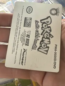 Pokemon Ash Ketchum Pioneer Viz Video Promo Card Lenticular PIKA-0020D/DVD - Image 4