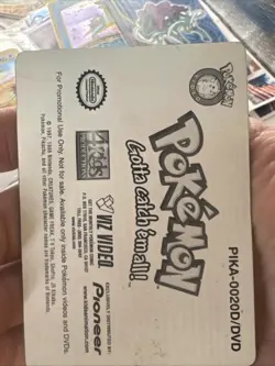 Pokemon Ash Ketchum Pioneer Viz Video Promo Card Lenticular PIKA-0020D/DVD - Image 5