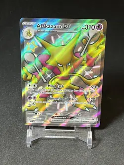 Alakazam ex # 215 Paldean Fates Shiny Full Art Ultra Rare Pokemon Card NM - Image 1