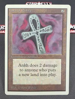 MTG Ankh of Mishra- DAMAGED -Unlimited Magic the Gathering Card #231 - Image 1