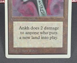 MTG Ankh of Mishra- DAMAGED -Unlimited Magic the Gathering Card #231 - Image 4