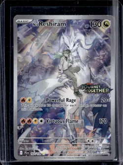 2025 Pokemon Journey Together N's Reshiram Promo Cards #167/159 - Image 1