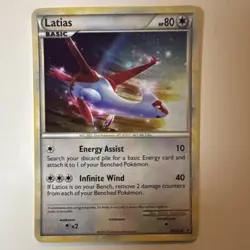 Pokemon Latias HGSS10 HGSS Cracked Ice Holo Promo Basic 80 HP Dragon Card 2010 - Image 1