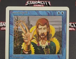 MTG Counterspell- DAMAGED -Unlimited Magic the Gathering Card #055 - Image 3