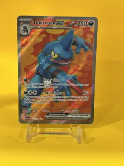 Toxicroak ex # 232 Sv01: Scarlet & Violet Base Set Ultra Rare Pokemon Card NM - Image 1