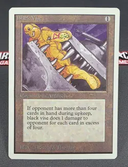 MTG Black Vise- DAMAGED -Unlimited Magic the Gathering Card #234 - Image 1