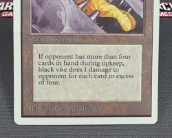 MTG Black Vise- DAMAGED -Unlimited Magic the Gathering Card #234 - Image 4