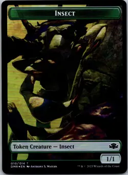 MTG Foil-Insect // Marit Lage Double-Sided Token-Dominaria Remastered #10 // 4 - Image 1