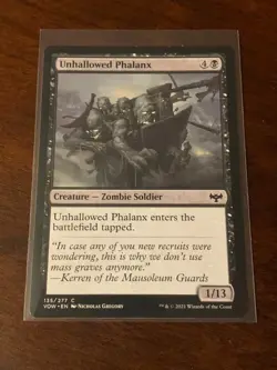 Magic Gathering Innistrad Crimson Vow Unhallowed Phalanx - Image 1