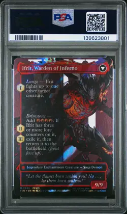 2025 MTG FINAL FANTASY CLIVE, IFRIT'S DOMINANT/IFRIT, WARDEN OF INFERNO PSA 10 - Image 2