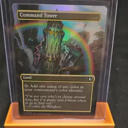 Magic: The Gathering Command Tower Commander Masters Borderless Common FOIL - Image 1