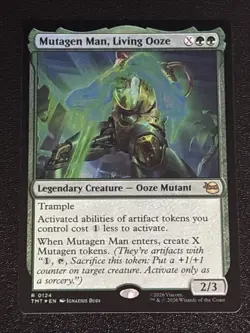 MTG Teenage Mutant Ninja Turtles Mutagen Man, Living Ooze Foil 0124 NM Rare - Image 1