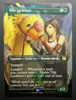 Tifa Lockhart (Borderless) (Chocobo Track Foil) 567 FINAL FANTASY NM MTG - Image 1