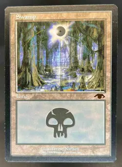 1999 Magic MTG Guru Lands Swamp #NNO - Image 1