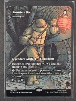 MTG Donnie's Bo (Borderless) Non-foil M 0017 Teenage Mutant Ninja Turtles - Image 1