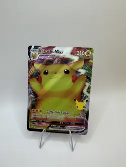 Pikachu VMAX SWSH062 Pokemon Celebrations 25th Anniversary Black Star Promo - Image 1