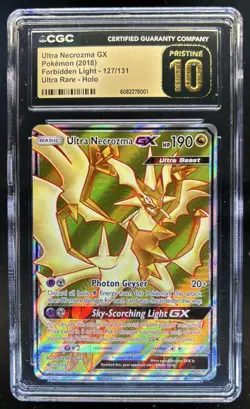 2018 Pokemon SM Forbidden Light Ultra Necrozma #127/131 CGC 10 Pristine - Image 1