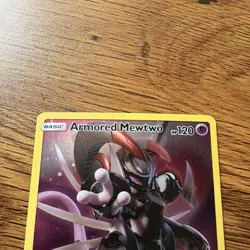 Pokemon TCG Armored Mewtwo SM228 Promo Holo SM Set Basic 120 HP English - Image 3