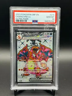 Pokemon Charizard EX 215/197 Ultra Rare Full Art Obsidian Flames PSA 10 - Image 1
