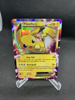 Pikachu EX XY84 Black Star Promo Pokemon The Series XY Holo Pokemon Card - Image 1