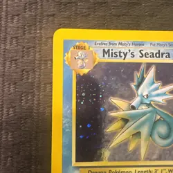 Pokemon Misty's Seadra Holo Rare Gym Challenge 9/132 - LP - SWIRL - Image 3