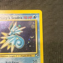Pokemon Misty's Seadra Holo Rare Gym Challenge 9/132 - LP - SWIRL - Image 4