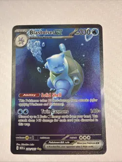 Pokemon TCG Blastoise ex 200/165 Scarlet Violet 151 Special Illustration Rare - Image 1