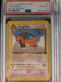 Pokemon Movie Black Star Promo Complete Set PSA 10 Sequential Pikachu, Dragonite - Image 2