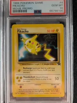 Pokemon Movie Black Star Promo Complete Set PSA 10 Sequential Pikachu, Dragonite - Image 3