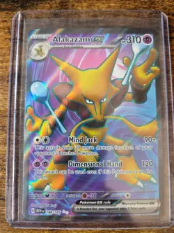 2023 Pokemon TCG Scarlet & Violet 151 Alakazam EX Holo Ultra Rare #188/165 - Image 1