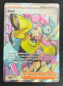 Iono 254/193 Paldea Evolved Full Art Ultra Rare Trainer Pokemon TCG Card NM - Image 1