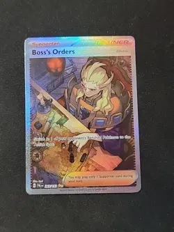 Pokemon TCG Boss's Orders Trainer Full Art Holo Rare 265/193 - Image 1