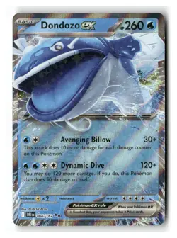 Dondozo ex 066/182 Double Rare Destined Rivals Pokemon Near Mint - Image 1
