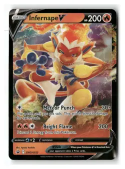 Infernape V SWSH252 Promo SWSH Black Star Pokemon Near Mint - Image 1