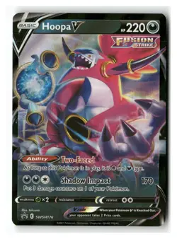Hoopa V SWSH176 Promo SWSH Black Star Pokemon Near Mint - Image 1