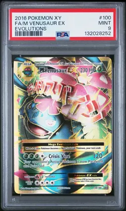 M Venusaur EX 100/108 Mega Pokemon XY Evolutions 100 MINT PSA 9 - Image 1